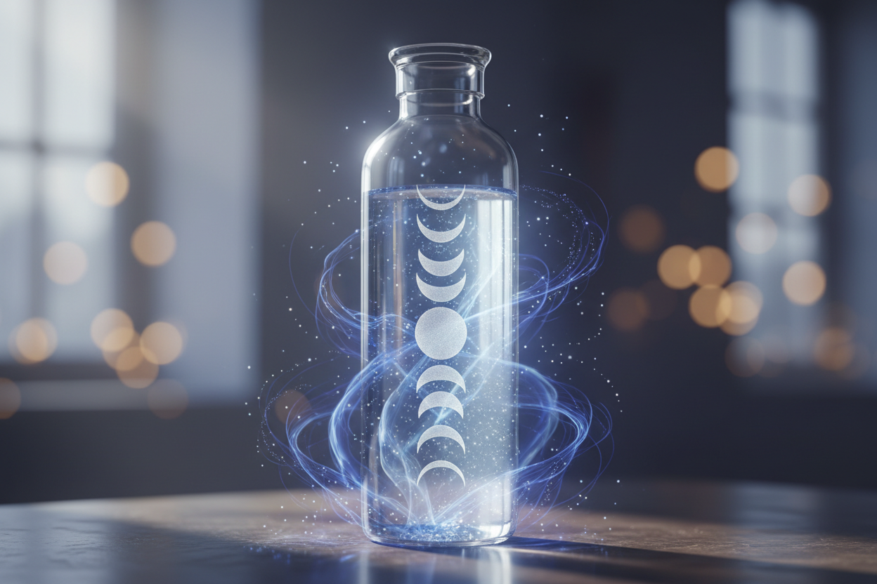 bouteille eau de lune vibratoire 